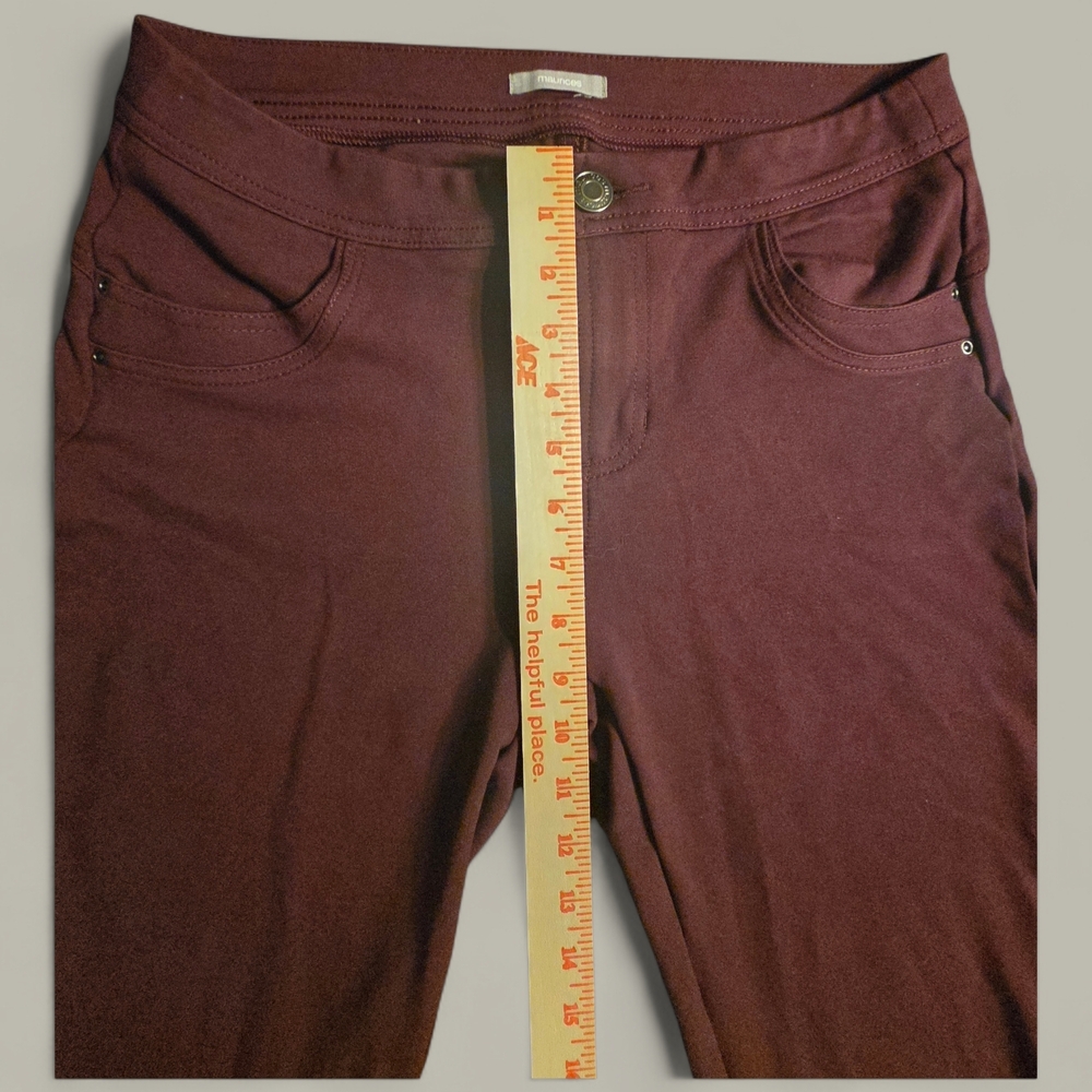 Maurices Burgundy Skinny Pants - Picture 4 of 8